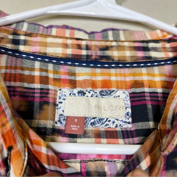 Anthropologie Pilcro Plaid Crafted Button Down Size Small - Picture 13 of 14